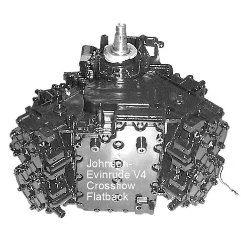 Johnson-Evinrude Outboard V4 Crossflow Flatback Sea Drive Powerhead 88-115 HP 1978-1998