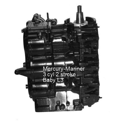 Mercury Outboard Powerhead 40-60 HP 1993-2008 Baby L3 3 cyl.