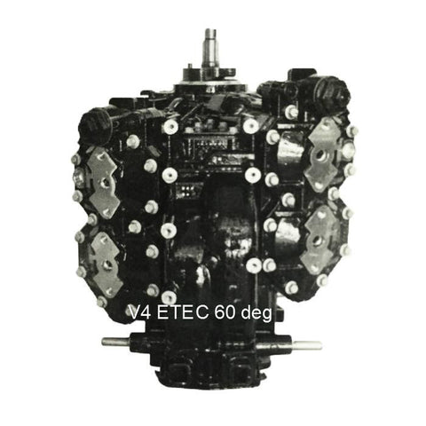 Johnson-Evinrude Outboard Powerhead  V4 60-Deg. E-TEC 115-130 hp 2007-2012