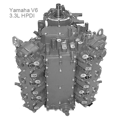 Yamaha Outboard Powerhead V6 3.3L 2-Stroke HPDI 200-300hp 2003-2008