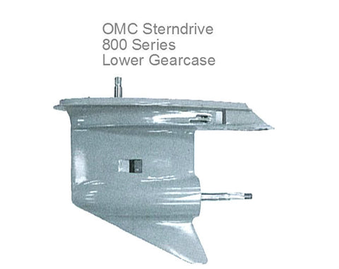 OMC 800 Series Lower Unit 1978-1985