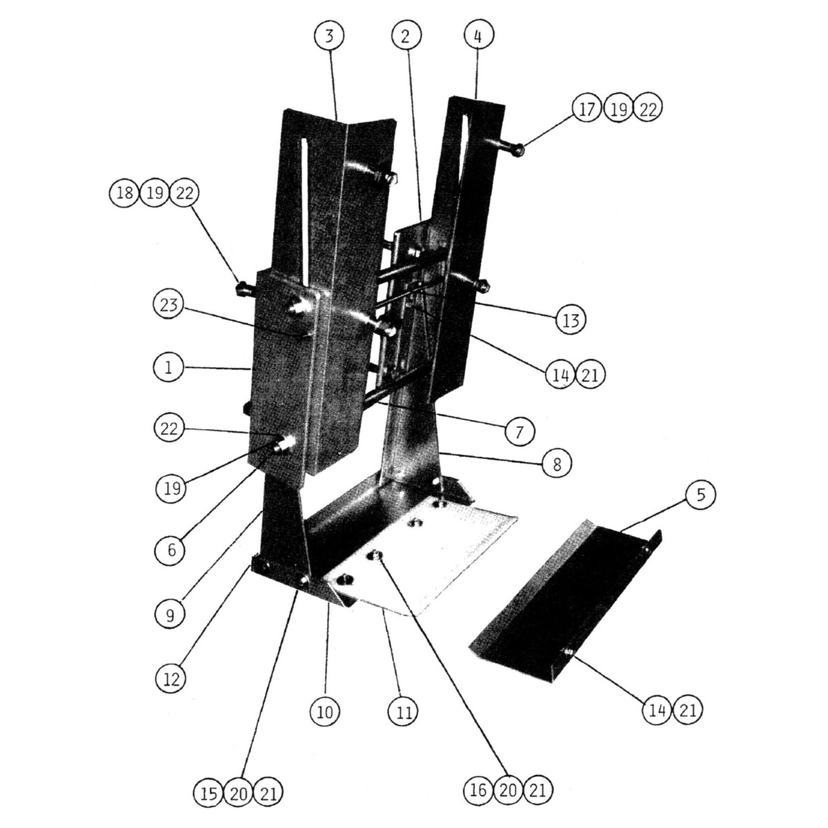 Adjustable Outboard Mounting Transom Bracket 