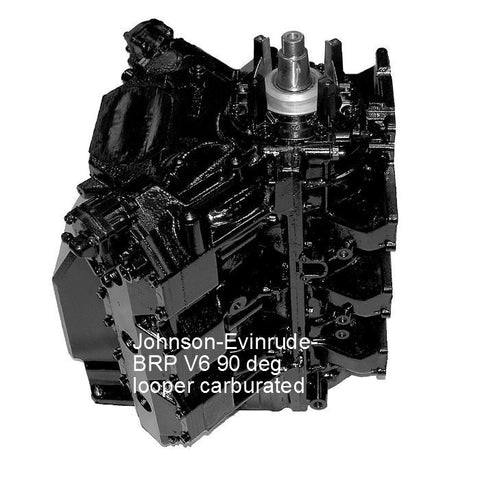 Johnson-Evinrude Powerhead V6 90-Deg. Looper Carb 200-250 HP 1986-2001